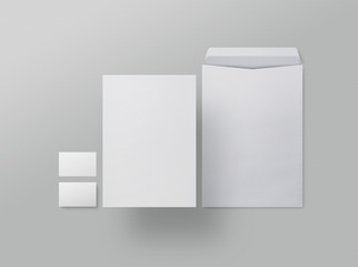 a4 envelope and business card
