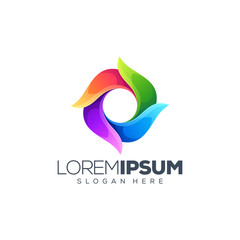 Fototapeta premium colorful circle logo design vector illustration