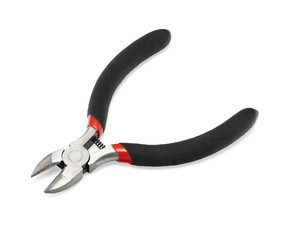 Side cutting nippers isolated on white
