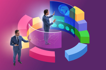 Trader working in technical visualization environment