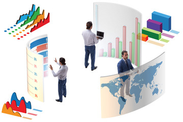 Trader working in technical visualization environment