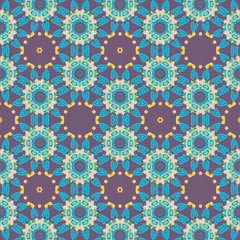 Detailed seamless pattern background with vintage style color tone. Wall paper, wrapping paper, gift card, invitation and cover design.