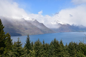 Obraz premium The view of Queenstown in New Zealand