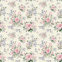  Seamless floral pattern of roses, wildflowers and bumblebees NT.jpg