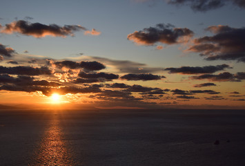 Fototapeta premium sunset over the sea