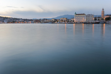 Fototapeta premium View of Split in the evening.