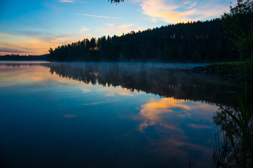 Sonnenaufgang am Untreusee