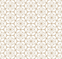 Seamless geometric pattern based on japanese ornament kumiko .