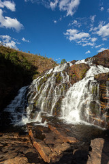 waterfall in the mountains chapada dos veadeiros