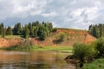 Beautiful summer landscape on a sunny day