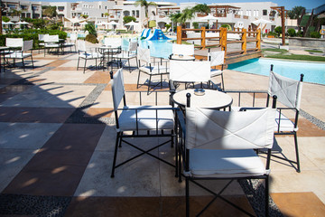 Terrace in  Resort in Hurghada, Egypt