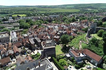 Aerial views of historic Lewes, East Sussex. © Peter Cripps