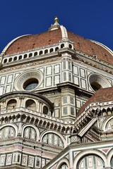 Fototapeta premium Santa Maria del Fiore Cathedral. Dome close-up. Florence, Italy.