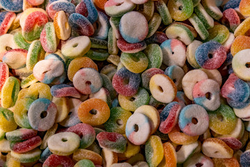 Fototapeta na wymiar Colored candies close-up. Candy background.