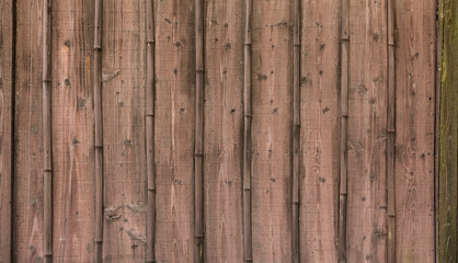 Brown wood texture background divided on vertical planches