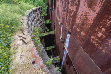 Huge abandoned Soviet era bunker of Warsaw Pact treaty called Object 1180 in Moldova
