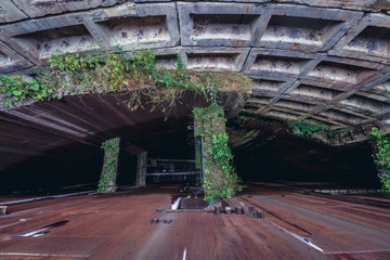 Abandoned Soviet era bunker of Warsaw Pact treaty called Object 1180 in Moldova