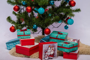 Christmas gifts under the spruce