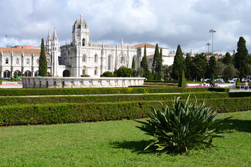 The Jeronimos Monastery or Hieronymites Monastery, Lisbon, Portugal