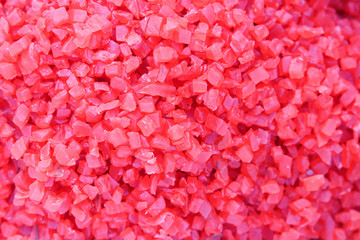Fototapeta premium Finely Cut Sweet Red Cherry Mint Flavored Used as After Mint Or Mouth Freshener Full Screen