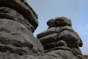 Some impressing large stones and mountain