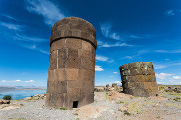 Umayo lake in Sullastani, Puno, Peru