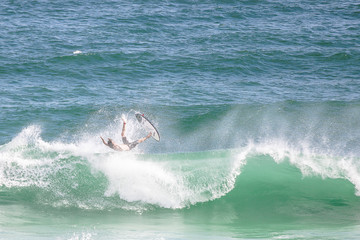 Obraz premium surfer wipeout