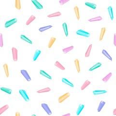 Seamless pattern with crystal