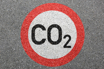 CO2 emissions emission Carbon dioxide clean air pollution reduction road sign zone