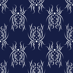 Seamless vintage classic ornate tracery pattern repeat endless wallpaper background