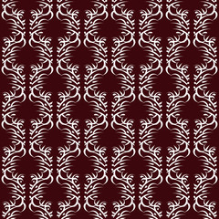 Seamless classic vintage retro ornamental pattern repeat endless tracery wallpaper background