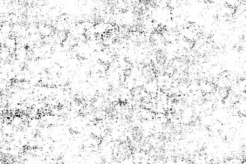 Grunge background black and white. Monochrome texture. Vector pattern of cracks, chips, scuffs. Abstract vintage surface