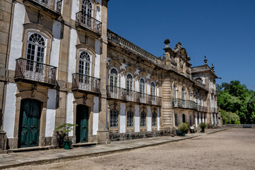 Fototapeta na wymiar Brejoeira Palace In Moncão, Portugal