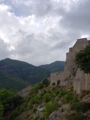 old castle in the mountains