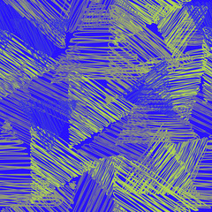 Seamless endless modern triangular scribbled pattern artistic unusual repeat background