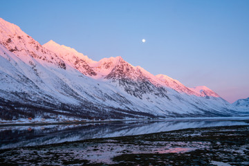 Fototapeta na wymiar Sunset at Norway