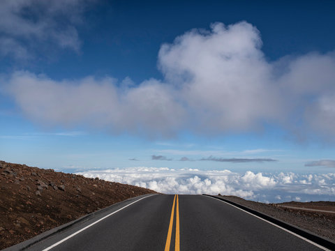Road at the Summit of Haleakala Crater, Maui 