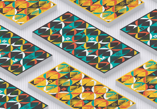 Geometric Triangular Poster Layout