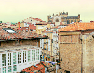 City of Vitoria in the Spanish Basque Country in a sunny day
