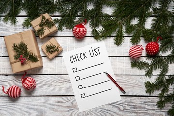 Christmas, New Year check list