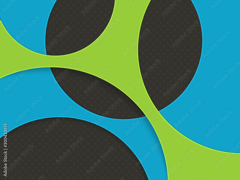 Poster abstract minimal geometric background with circles. vector illustration