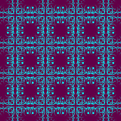 Seamless decorative classic vintage abstract pattern repeat endless wallpaper background