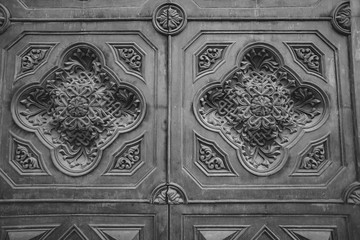 patterns on the iron gate