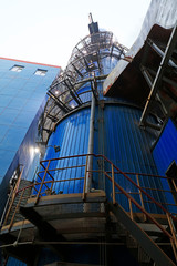 Naklejka premium environmental protection facilities in a factory