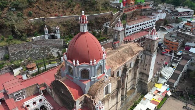 Flyover Sanctuary of Chalma, the second most-important pilgrimage site in Mexico