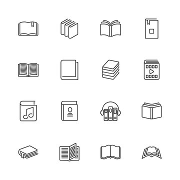 Books - Flat Vector Icons