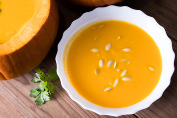 natural pumpkin cream or puree