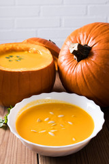 natural pumpkin cream or puree