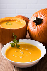natural pumpkin cream or puree