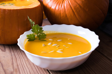 natural pumpkin cream or puree